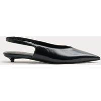 M&S Micro Kitten Heel Slingback Sandals Black