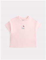 M&S Pure Cotton Hello Kitty T-Shirt (2-8 Yrs) Light Pink