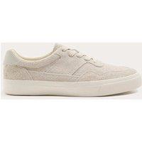 M&S Suede Lace up Trainers White