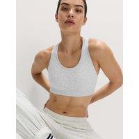 Goodmove Reversible Seamless Medium Support Sports Bra Light Grey