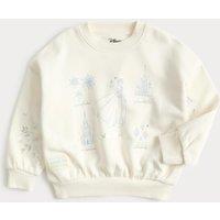 M&S Cotton Rich Disney Frozen Sweatshirt (2-8 Yrs) Ivory