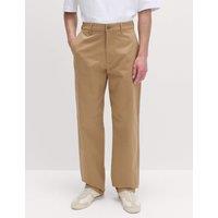 M&S Loose Fit Stretch Chinos Fawn
