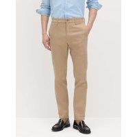 M&S Slim Fit Cotton Rich Stretch Chinos Fawn
