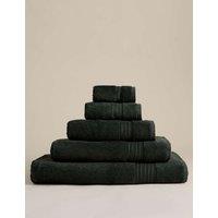 M&S Egyptian Cotton Towel Dark Olive