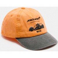 M&S Kids' Pure Cotton McLaren Cap (3-13 Yrs) Orange