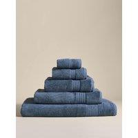 M&S Egyptian Cotton Towel Slate Blue