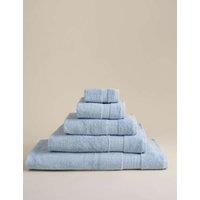 M&S Egyptian Cotton Towel Dusty Blue