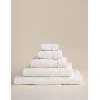 M&S Egyptian Cotton Towel Ivory