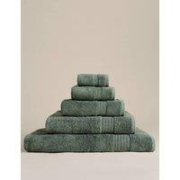 M&S Egyptian Cotton Towel Smokey Green