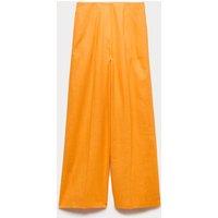 M&S Linen Rich Tailored Wide Leg Trousers Mango
