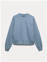 Cotton Rich Crew Neck Sweatshirt