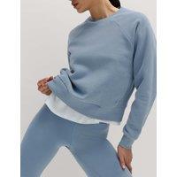Goodmove Cotton Rich Crew Neck Sweatshirt Slate Blue