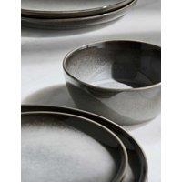 M&S 12 Piece Amberley Reactive Dinner Set Grey