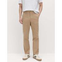 M&S Regular Fit Half Elasticated Waist Chinos Fawn