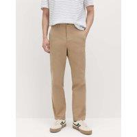 M&S Regular Fit Half Elasticated Waist Chinos Fawn