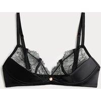 Rosie Liana Lace Non Wired Plunge Bra (A-E) Black