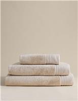 Pure Cotton Towel with Linen Border