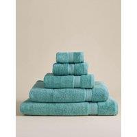 M&S Super Soft Pure Cotton Towel Aqua