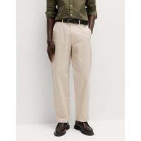 M&S Loose Fit Stretch Chinos Light Buff