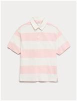 Pure Cotton Short Sleeve Rugby Shirt (6-16 Yrs)