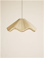 M&S Pleated Wave Large Easy Fit Shade Blue