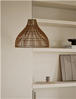 Rattan Bell Large Easy Fit Shade