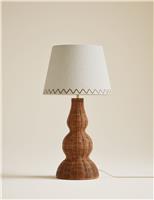 Wicker Graduated Base Table Lamp