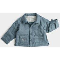 M&S Cotton Linen Blend Lightweight Jacket (0-3 Yrs) Grey Mix