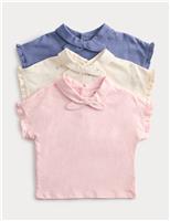 3 Pack Pure Cotton Neck Tie Tops (0-5 Yrs)