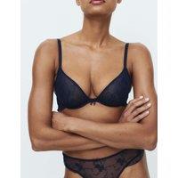 B by Boutique Helena Embroidered Wired Plunge Bra (A-E) Nightshade