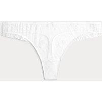 B by Boutique Helena Embroidery Thong White