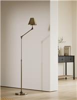 Brass Hat Adjustable Floor Lamp