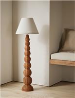 Wicker Graduated Base Floor Lamp
