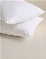 M&S 2 Pack Smart Wash and Dry Anti Allergy Medium Pillows White
