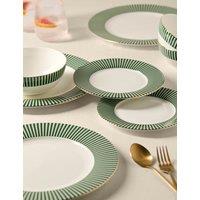 M&S 12 Piece Hampton Bone China Dinner Set Green