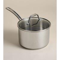 M&S Stainless Steel 18cm Saucepan Silver
