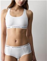 Autograph Lille Supima Cotton Low Rise Shorts White