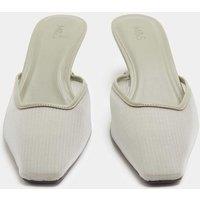 M&S Mesh Wedge Pointed Mules Sage