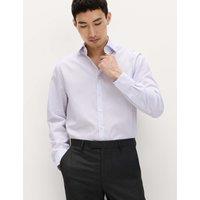 M&S SARTORIAL Regular Fit Pure Egyptian Cotton Poplin Shirt Pink Mix