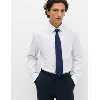 M&S SARTORIAL Regular Fit Striped Shirt White Mix