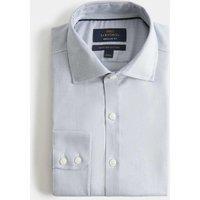 M&S SARTORIAL Regular Fit Egyptian Cotton Dobby Shirt Blue
