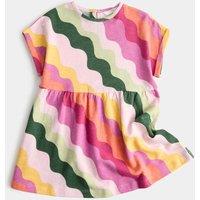 M&S Pure Cotton Striped Dress (2-8 Yrs) Multi