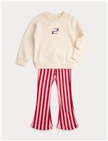 2 Piece Cotton Rich Kickflare Outfit (2-10 Years)