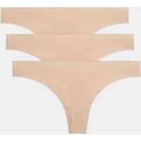 Body by M&S 3 pack Body Invisibles No VPL Thongs Opal
