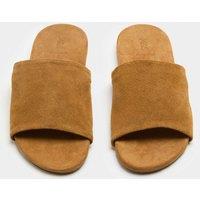 M&S Suede Flat Mules Tan