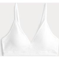 M&S First Bra Seamless Ribbed Crop Top White
