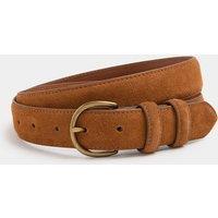 Autograph Suede Belt Tan