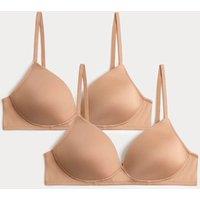 M&S 2 Pack Non Wired First Bra Sunstone