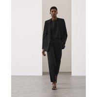 Autograph Lyocell Rich Tailored Straight Leg Trousers Black