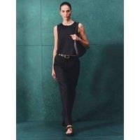 Autograph Lyocell Rich Tailored Straight Leg Trousers Black
